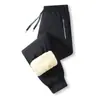 Calças de Algodão Veludo Ártico à Prova de Frio e Quentes para Homens no Inverno Roupa Exterior para Jovens e Pessoas de Meia-Idade Calças Longas Casuais Largas do Nordeste com Forro de Lã e Espessadas