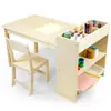 Mesa de brinquedo para crianças Estante infantil Conjunto de mesa e cadeira infantil Mesa de jogos infantil Mesa de atividades para bebês Mesa de desenho infantil