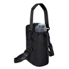 Bolsa de garrafa de água Amazon em estoque com alças, bolsa tiracolo isolada para garrafa de água com bolso para celular, bolsa para garrafa de água para caminhada