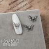 Nova Nail Art Jóias Real Ouro Borboleta Zircon Jóias do Prego All-match Luz de Luxo Lua Pingente Decoração G2565
