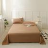 Algodão Puro Simples Cor Sólida Cama Solteiro Algodão Puro Liso Dormitório Estudantil Cama de Casal Capa de Edredom Roupa de Cama
