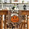 Nuevo camino de mesa Halloween Amazon TEMU, camino de mesa estilo americano, mantel largo de lino, específicamente para mesas de té