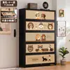 Gabinete de zapatos para entrada Gran capacidad Modelo alto Almacenamiento multicapa Integrado Uso doméstico Con puerta Zapatero Multifuncional Simple Montado en la pared