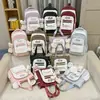 Mochilas Escolares de Aspecto Elegante en Colores Contrastantes para Mujeres, Mochilas de Viaje de Gran Capacidad para Secundaria y Preparatoria, Almacenamiento Multicapa, Mochilas Ligeras para Estudiantes