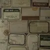 Pegatinas Retro Yanji en Caja, Serie Tiempos Pasados, Papel Base para Decoración de Cuaderno Material DIY, 6 Opciones