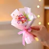 Buquê de Pirulitos Fofo Presente Infantil Flor Eterna Flor Artificial Lembrancinha de Jardim de Infância Atacado Buquê Artesanal