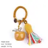 Chaveiro de maçã de cristal natural 20mm transfronteiriço pingente trançado Véspera de Natal decoração de bolsa de maçã de ágata