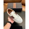 Zapatos de Hombre de Cuero Genuino Europeo Suela Gruesa Transpirables Calados Casuales para Hombre Verano 2023 Nuevos Zapatos Blancos Atractivos y Versátiles