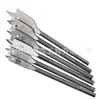 Juego de Brocas Planas para Carpintería de 6 Piezas 6-55mm Acero de Alto Carbono Punta Plana Taladro de Expansión de Agujeros para Puertas de Cajón Abreagujeros para Carpintería