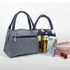 Nova bolsa com zíper bolsa de almoço portátil bolsa de lona à prova d'água bolsa de mãe feminina bolsa de mão bolsa de lona para lancheira bolsa de mão