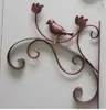 Soporte de Rack para Balcón Montado en Pared Gancho Pastoral de Hierro Forjado Cesta Colgante Linterna de Exterior Colgar Orquídea
