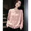 Cárdigan de punto holgado y moderno con borlas para mujer, estilo perezoso, para primavera y otoño 2026, suéter naranja de manga larga, versátil y adelgazante para mujer