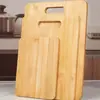 Tabla de cortar de cocina de bambú personalizada con asa, Tabla de cortar de madera de doble cara antideslizante para viajes, Tabla de cortar portátil para acampar