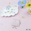 Uma variedade de moldes de silicone em mini-formato para DIY, cera para pintura de fogo, partículas de cera, resina epóxi, argila de resina, acessórios decorativos, molde, molde para assar