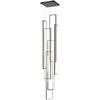 Candelabro de Escalera Minimalista Moderno Creativo Rectangular Villa Candelabro Edificio Rectangular Luz Nórdica Lujo Loft Sala de Estar Candelabro