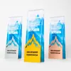 Novo Troféu de Cristal Medalha Metal Resina Madeira Maciça Colorido Alto Padrão Competição de Funcionários Prêmio da Empresa Honra Empresa