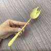 Cuchara y Tenedor Integrados de Acero Inoxidable con Mango Coreano Cuchara para Ensalada Tenedor para Fideos Instantáneos Casero Vajilla de Restaurante Tenedor para Pasta Tenedor para Postre