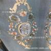 Tela de janela bordada fio branco tingido seção de bambu cortina transparente desenho animado japonês impressão de letras retardante de chama fundo de palco gaze de poliéster