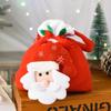 Bolsa de mão de Natal Saco de doces de Natal Saco de presente de Papai Noel Saco de presente tridimensional para crianças Saco seguro para frutas