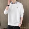 Suéter de Dos Piezas Falso Ge Hua Otoño Hombre Nueva Marca de Moda Primavera y Otoño Camiseta de Manga Larga para Hombre Camisa Casual con Cuello Camiseta Base