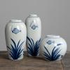 Jingdezhen Antiguo Estante Bogu de Porcelana Hidropónica Vieja Gres Arte Cerámica Jarrón Adornos Lujo Accesible Decoración del Hogar