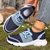 Sapatos Casuais Femininos de Malha Flyknit para Primavera, Novos Modelos, Leves, Sola Macia, Respiráveis, Estilo Meia, Tamanhos Grandes, Sapatos Femininos Transfronteiriços