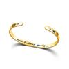 Fabricante Original Pulseira Popular da Amazon em Aço Titânio Galvanizado para Mulheres, Pulseira de Aço Inoxidável em Formato C Que Não Desbota, Pulseira de Casal