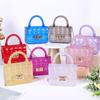 2026 Nueva Bolsa de Gelatina Transparente a Cuadros Mini de PVC Transfronteriza Bolsa Pequeña Simple Bolso de Hombro Cruzado Venta Directa de Fábrica
