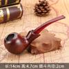 Changfeng Cf665 Tubo Enchufe Militar Bolsa para Tabaco Seco Pipa con Filtro Anticuada Bolsa para Tabaco de Baquelita Tubo para Tabaco Seco Hombres