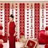 Set de Decoración de Habitación de Boda Cortinas Ventana Tira Larga Decoraciones Colgantes de Personajes de Boda Guirnaldas para Boda Casa Nueva Dormitorio Sala de Estar