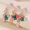 Pulsera de Niños de Dibujos Animados Femenina Princesa Cuentas de Vidrio Linda Niña Pulsera de Bebé Joyería para Estudiantes Pulsera Joyería