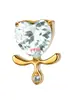 F136 Aleación de Titanio Diseño de Corazón Rosca Interna Pendientes Clavos para Hélice Oído Joyería para Piercings Comercio Exterior Transfronterizo Fabricante Venta Directa