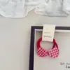 Novo clip de cabelo infantil xadrez amor par de anel de cabelo clip de cabelo clip lateral clip BB elástico