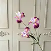 3 flores de iris artificiales para decoración de bodas, decoración de sala de estar en casa, arte floral de seda, decoración suave para hoteles, arreglo floral, accesorios para fotos