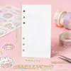 Papel para Planejador A4 A5 A6 A7 M5 de Folha Solta, Dupla Face, em Branco, Páginas Internas com Adesivos, Inserções Recarregáveis para Planejador de 6 Furos 5 Furos