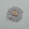 Estilo Coreano Flores de Gasa de Cristal Accesorios para Ropa DIY Broches Hechos a Mano Flores para Zapatos Empaque en Caja Flores Decorativas con Productos Semi-terminados Venta al por Mayor