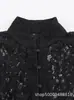 Comercio exterior transfronterizo ropa de mujer europea y americana moda francesa sexy encaje de un solo botón cuello alto blazer 1758245