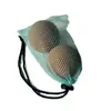 Bolsa de Malla con Cordón de un Solo Lado de Poliéster, Bolsa de Malla con Cordón, Bolsa de Malla para Guardar Pelotas de Tenis de Mesa y Golf, Bolsa de Embalaje Deportivo