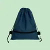 Mochila sencilla y casual con cordón, elegante bolsa para deportes y fitness, bolsa de almacenamiento impermeable unisex