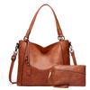 Bolsa Simples Europeia e Americana Bolsa de Ombro Transversal Tendência Europeia e Americana Textura Retro pu Bolsa de Ombro de Grande Capacidade