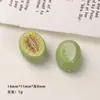 Accesorios de Resina para Manualidades de Dibujos Animados Mini Pomelo Kiwi Melón Cantalupo Pasador Hebilla de Zapato Llavero Colgante Accesorios