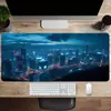 Alfombrilla de Ratón Grande para Videojuegos de Ciencia Ficción Ciudad Futura, Gruesa de Alta Gama y Resistente a Manchas para Mesa de Teclado de Computadora