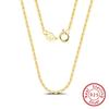 Collar Huancai Selección Premium de Plata S925 Cadena Pulida de 1.2 mm Cadena para Clavícula Venta Directa del Fabricante