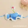 Sombrero para Mascotas Gato Perro Sombrero Tejido a Mano Accesorio de Disfraz Adorno para la Cabeza Divertido Sombrero de Lana Hecho a Mano Accesorios