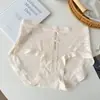 2852 Roupas Íntimas de Renda Femininas Cintura Média Sexy Respirável Calcinhas para Meninas Amigáveis à Pele Cobrindo o Quadril Verão Algodão Puro Barreira Antibacteriana