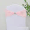 Funda para silla sin nudos, termoadhesiva, con lazo de flores y pedrería, con banda elástica y pedrería, ideal para bodas, eventos y comercio exterior.