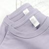 Azul mineral escovado de carbono 300g algodão pesado camiseta básica masculina e feminina T-shirt grossa opaca de manga curta top versátil