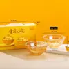 Tazón de Vidrio para Horno de Microondas, Resistente a Altas Temperaturas, Transparente, Tazón Doméstico para Ensalada, Tazón para Arroz, Tazón para Sopa, Tazón para Fideos Instantáneos, Juego en Caja de Regalo