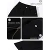 Calças Pretas Boca de Sino Wide Leg para Mulheres, Inverno 2025, Não Apertadas, Estilo Tendência Mais Vendido, Calças Jeans Soltas de Comprimento Total