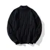 Novos Suéteres de Cor Pura Outono e Inverno para Adolescentes Homens, Soltos, Casuais, Modernos, Versáteis, Estilo Preguiçoso, Tendência, Quentinhos